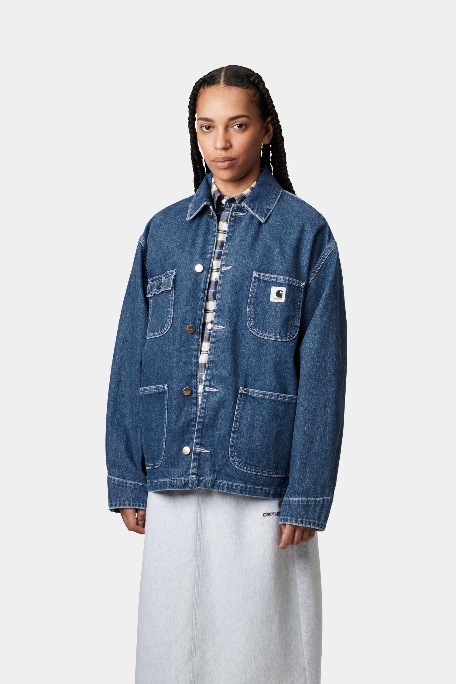 

Женское пальто OG Michigan (весеннее) из денима Norco (100% хлопок) Carhartt, синий