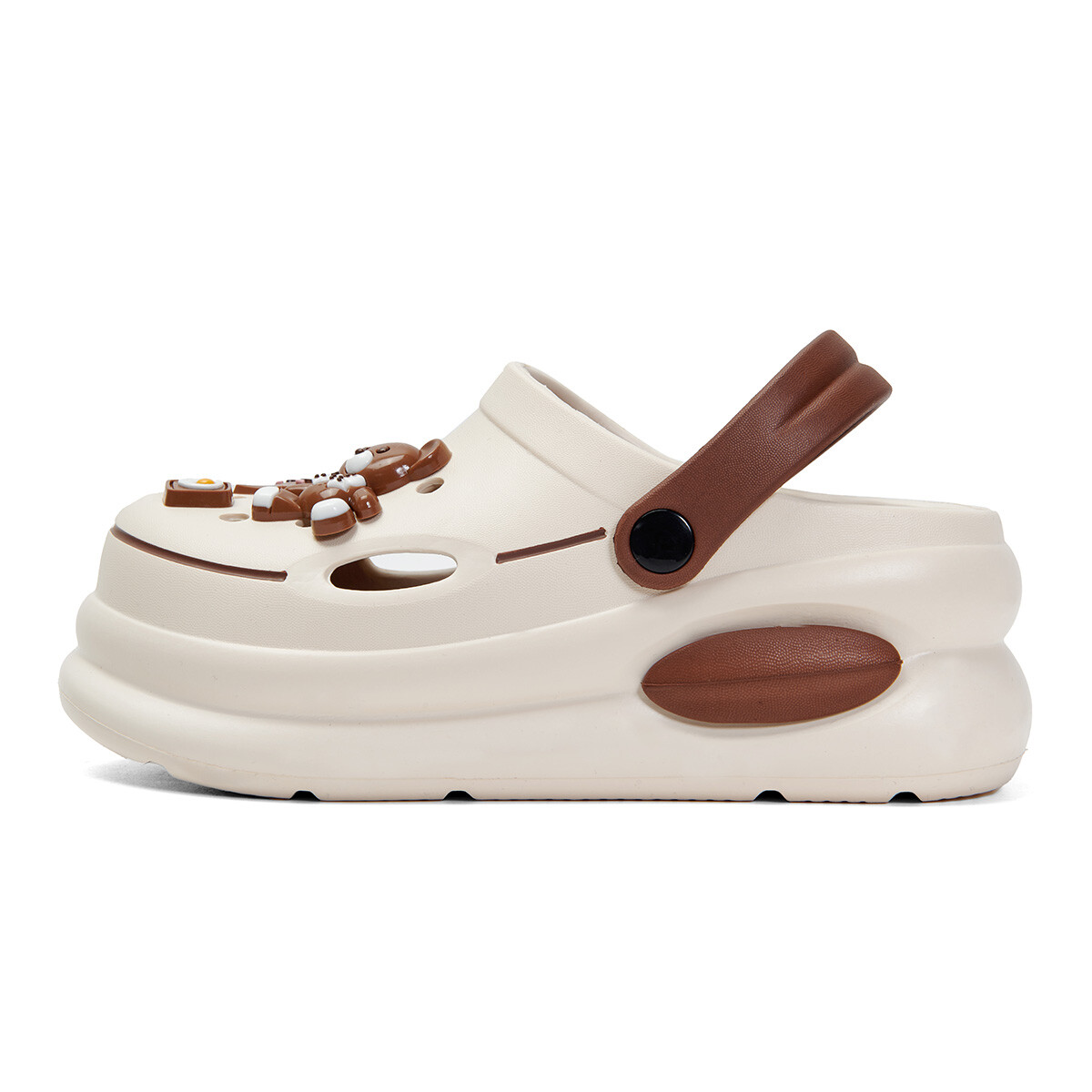 

Сабо женские Pt'Son, цвет Apricot/Brown