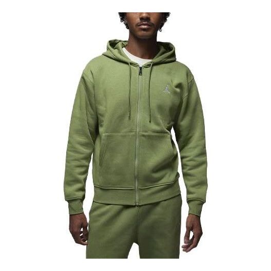

Толстовка с капюшоном из флиса с застежкой-молнией Air Jordan, зеленый