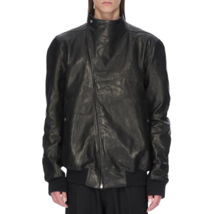 

Кожаная куртка RO для мужчин RICK OWENS, черный