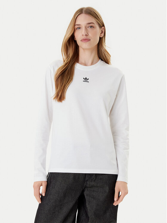 

Блузка regular fit Essentials JW7454 Adidas, белый