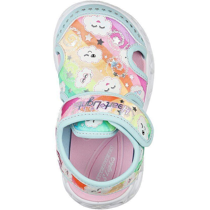 Сандалии Skechers Heart Lights Sandals, синие, детские — фото 2