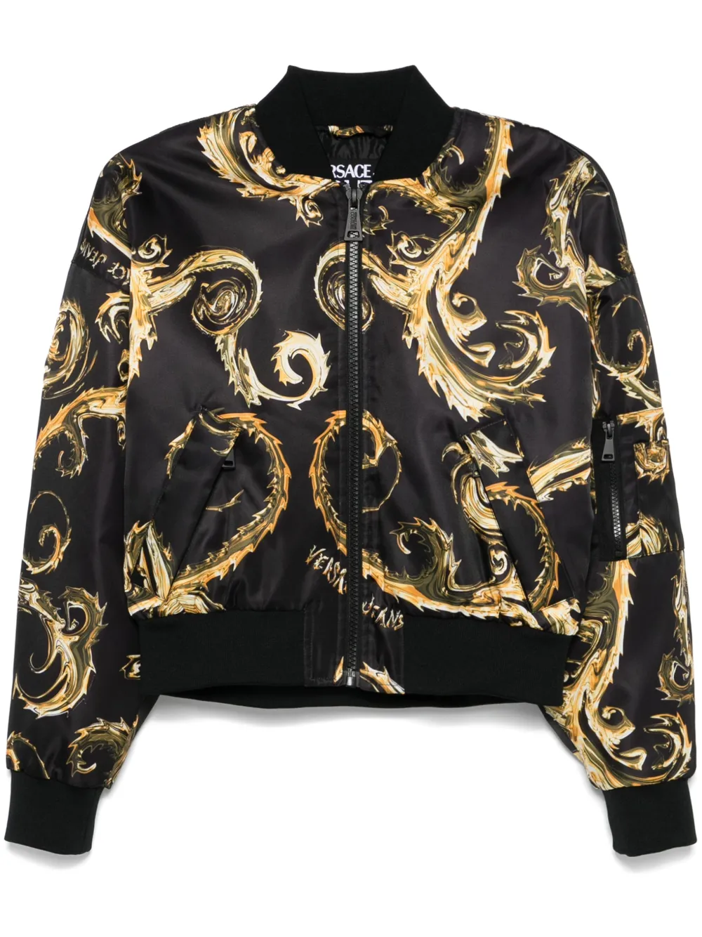 

Бомбер Barocco Versace Jeans Couture, черный