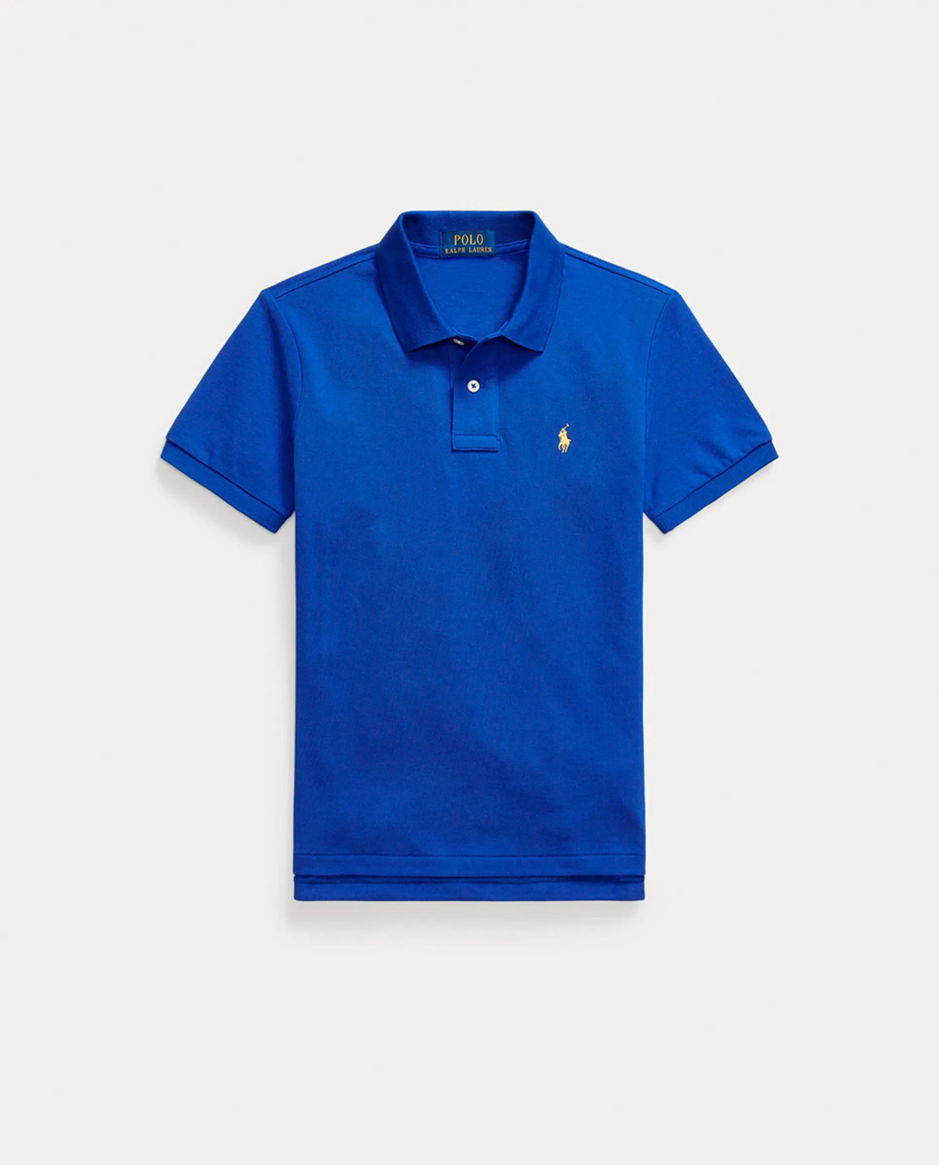 

Детское поло из пике Slim Fit Polo Ralph Lauren, индиго