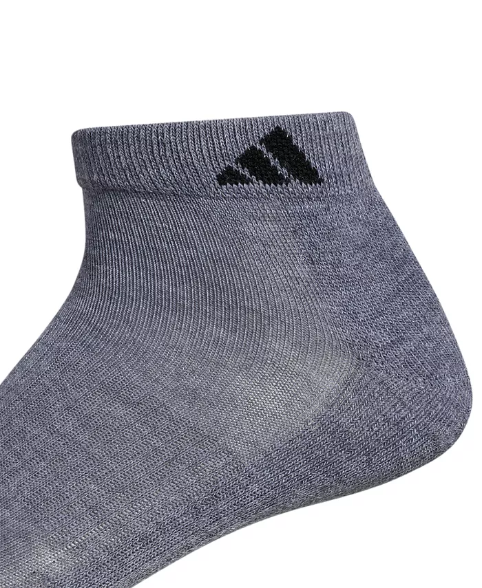 Мужские амортизирующие спортивные носки низкие (6 пар) adidas, серый — фото 4