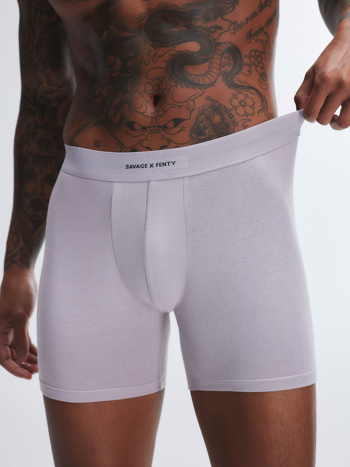 

Трусы боксеры Savage X Fenty Savage X, цвет Still Grey