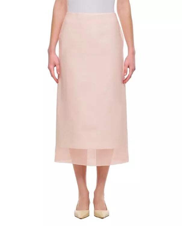

Юбка миди aceti Sportmax, розовый