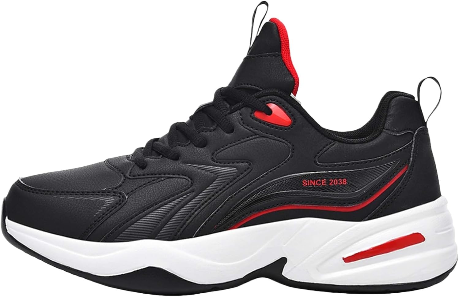 

Мужские спортивные кроссовки на толстой подошве для зимы и осени, с противоскользящим и износостойким покрытием. Обувь для альпинизма и пеших прогулок. Удобные и теплые. Доступны в больших размерах Clolinde, черный/красный