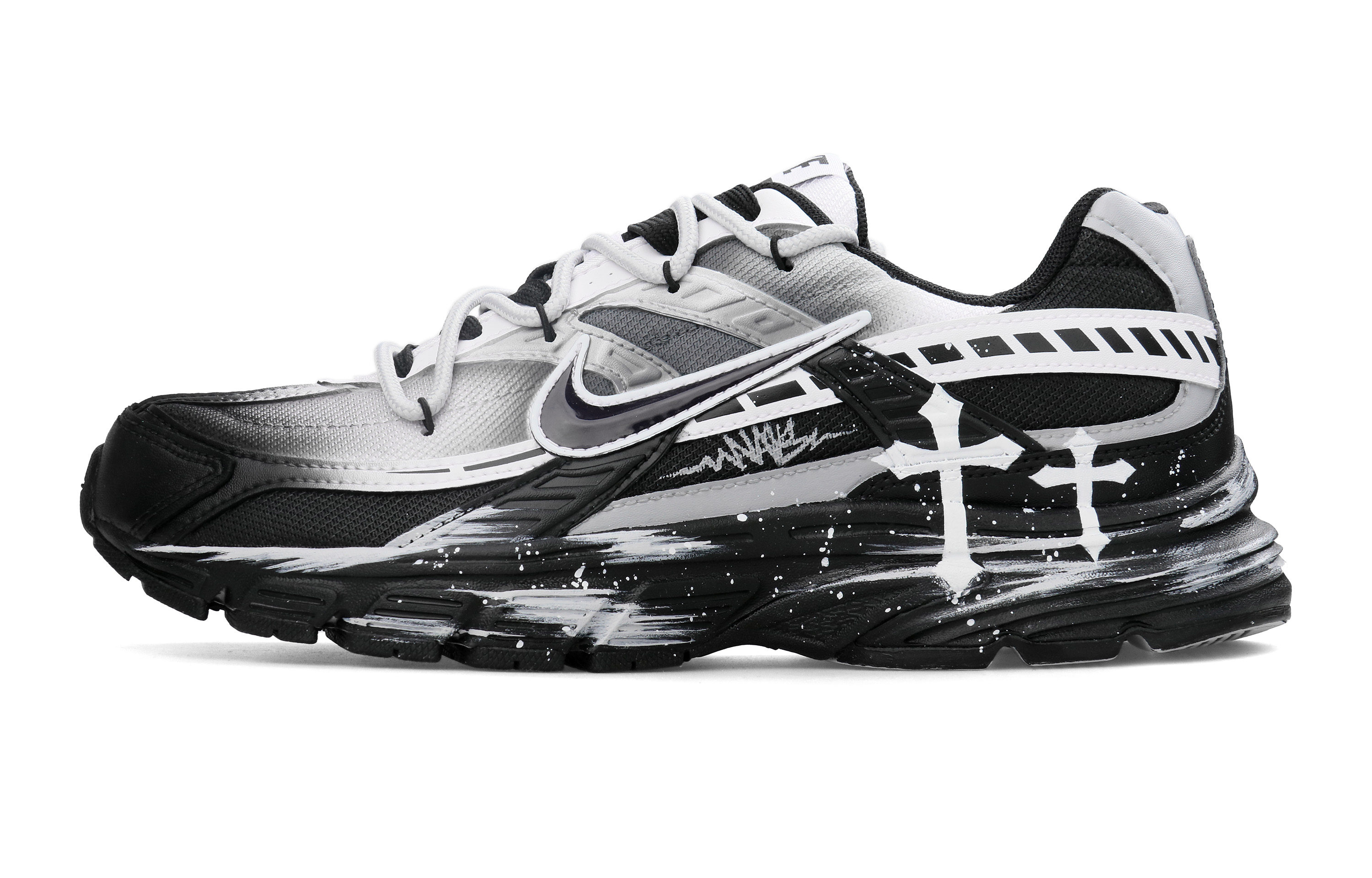 

Nike Кроссовки Initiator для бега по городу с низкой посадкой, дышащие, с хорошей поддержкой, черно-серые, мужские