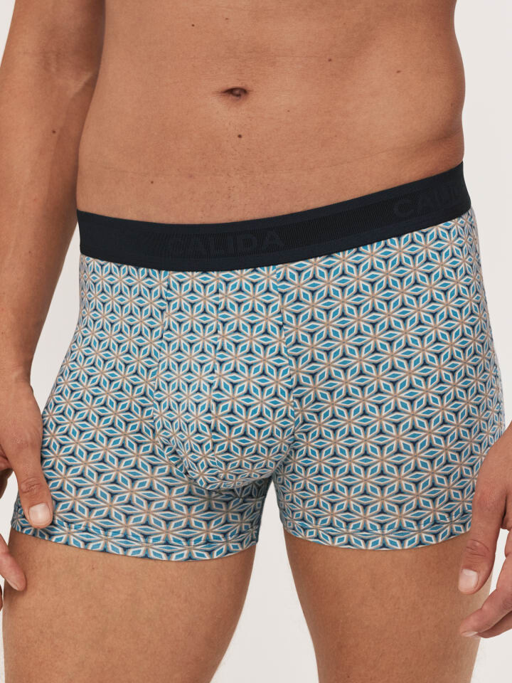 

Трусы боксеры Calida New Boxer, цвет niagara blue