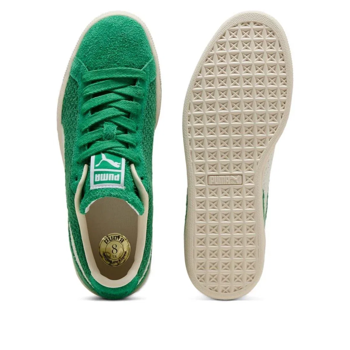 Кроссовки PUMA Suede Crochet 'Archive Green PUMA White' 406090-02, зеленый — фото 3