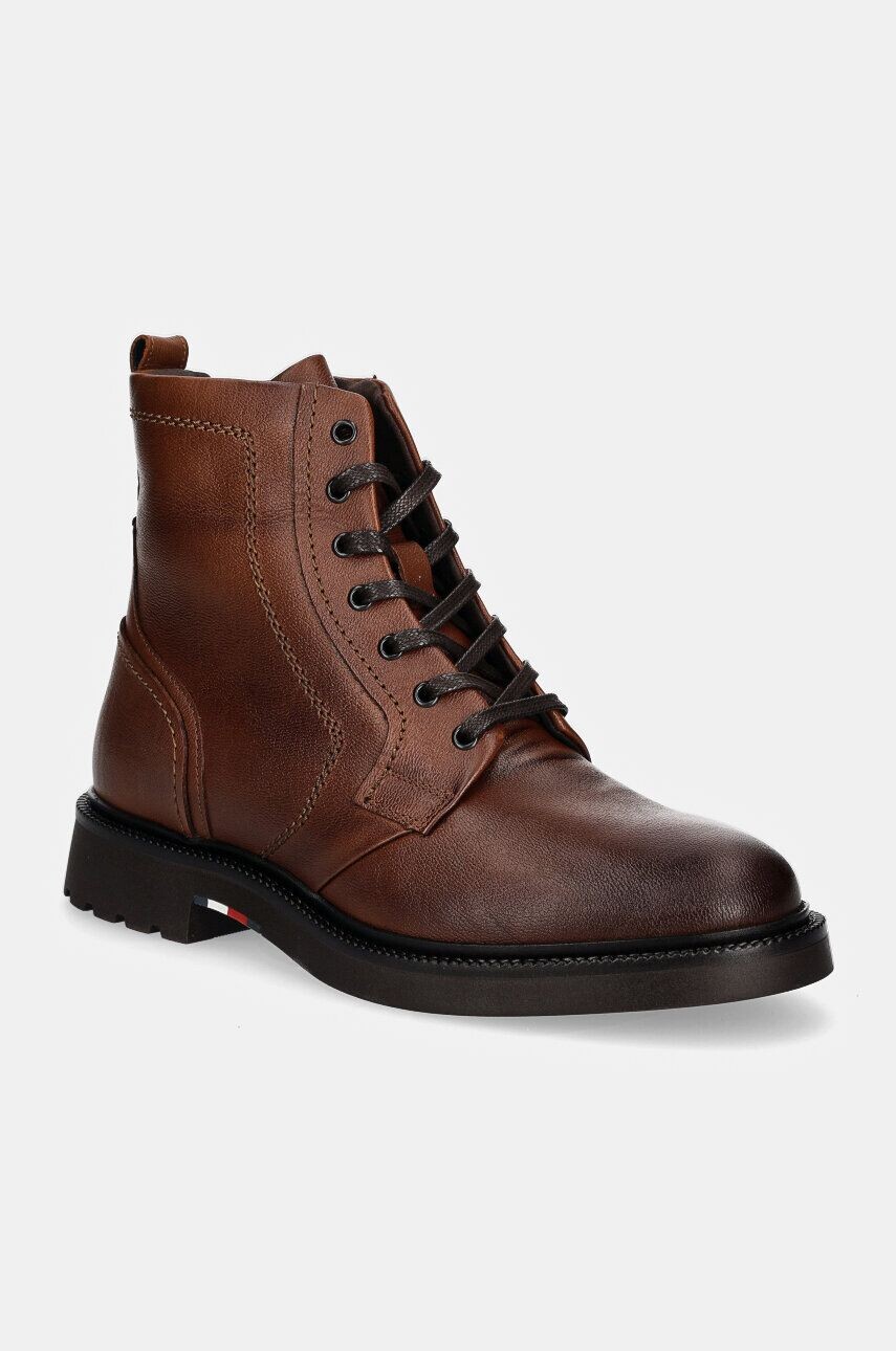 

Кожаные ботинки Tommy Hilfiger HILFIGER COMFORT LWT LTH BOOT, коричневый