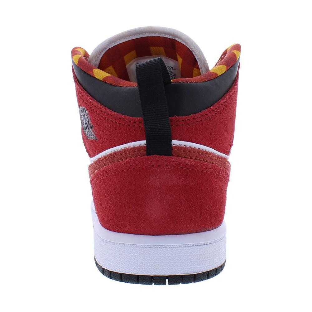 1 Детские баскетбольные кроссовки Kids Mid-top Chili Red/Black/Canyon Gold/Cinnabar Jordan, красный — фото 4