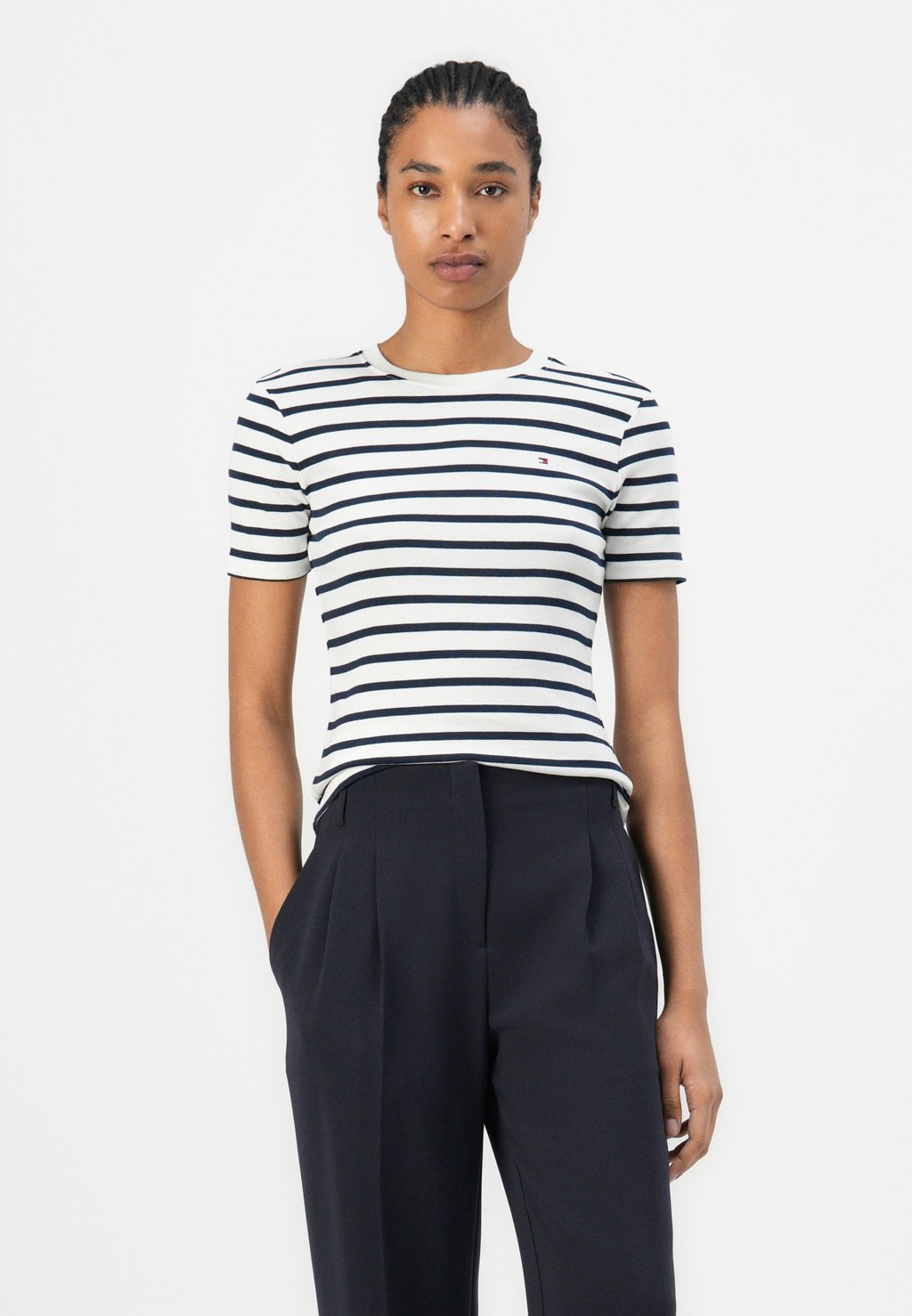Футболка с принтом SLIM CODY Tommy Hilfiger, темно-синий — фото 4