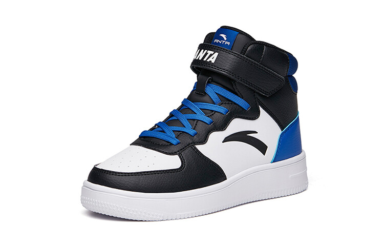 Детские кроссовки для скейтбординга GS High-top белые/черные/синие Anta Kids — фото 2