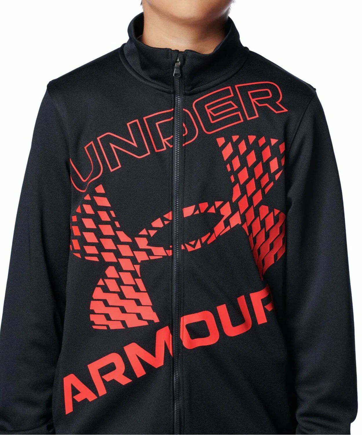 Куртка для трекинга детская, дышащая, Under Armour, полиэстер, черный — фото 4
