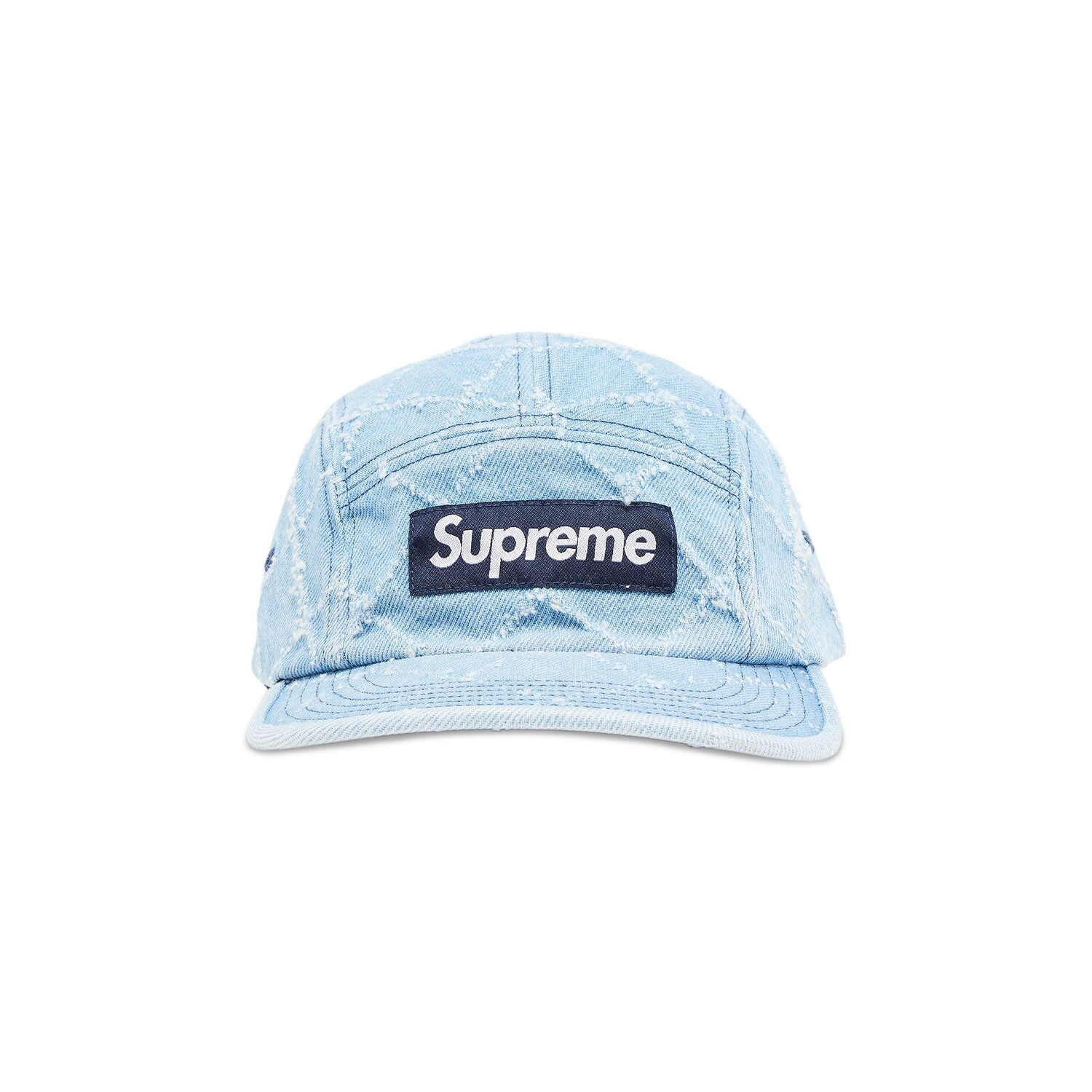

Кепка Supreme из перфорированного денима, цвет Потертый индиго