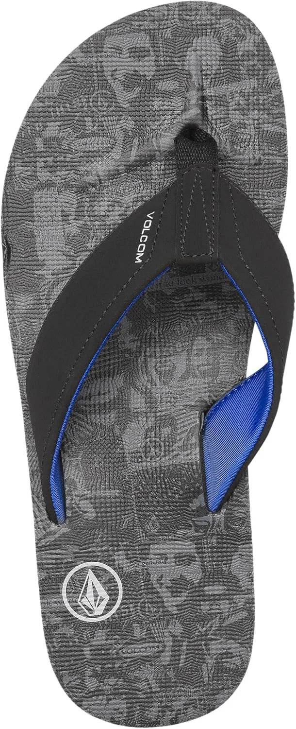 Сандалии мужские водонепроницаемые Volcom, Black Print — фото 2