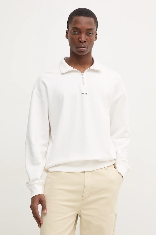 

Хлопковая толстовка durty244 HUGO, белый