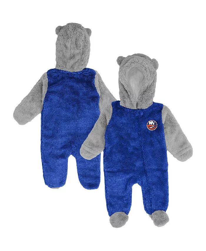 

Новорожденные и младенцы мальчики и девочки Royal New York Islanders Game Nap Teddy флисовый флисовый спальный комплект с застежкой-молнией Outerstuff