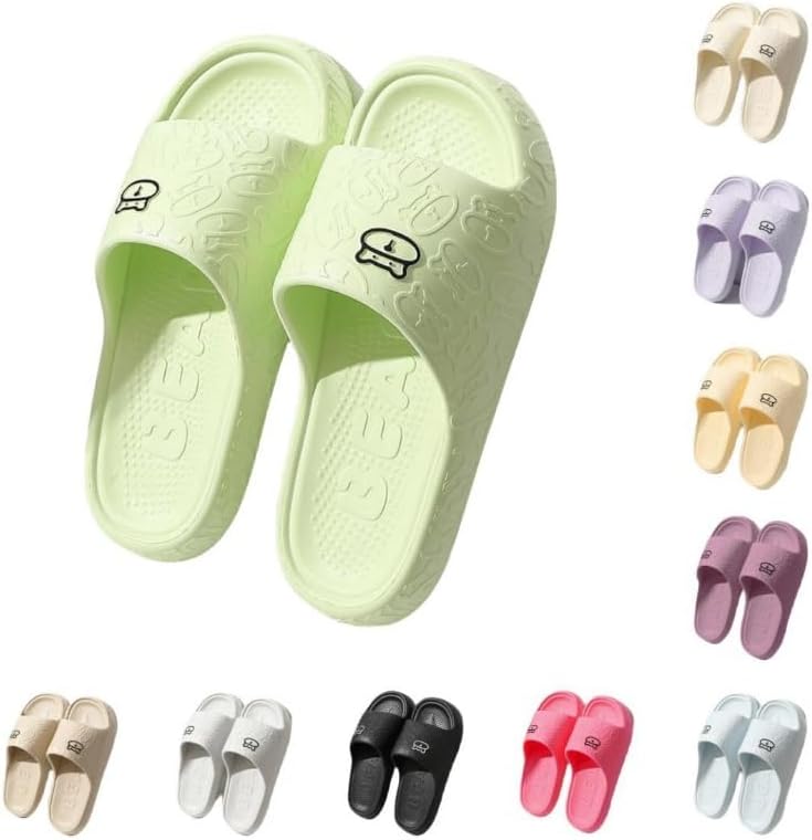 

Милые шлепанцы с медвежонком для женщин Albiva, зеленый