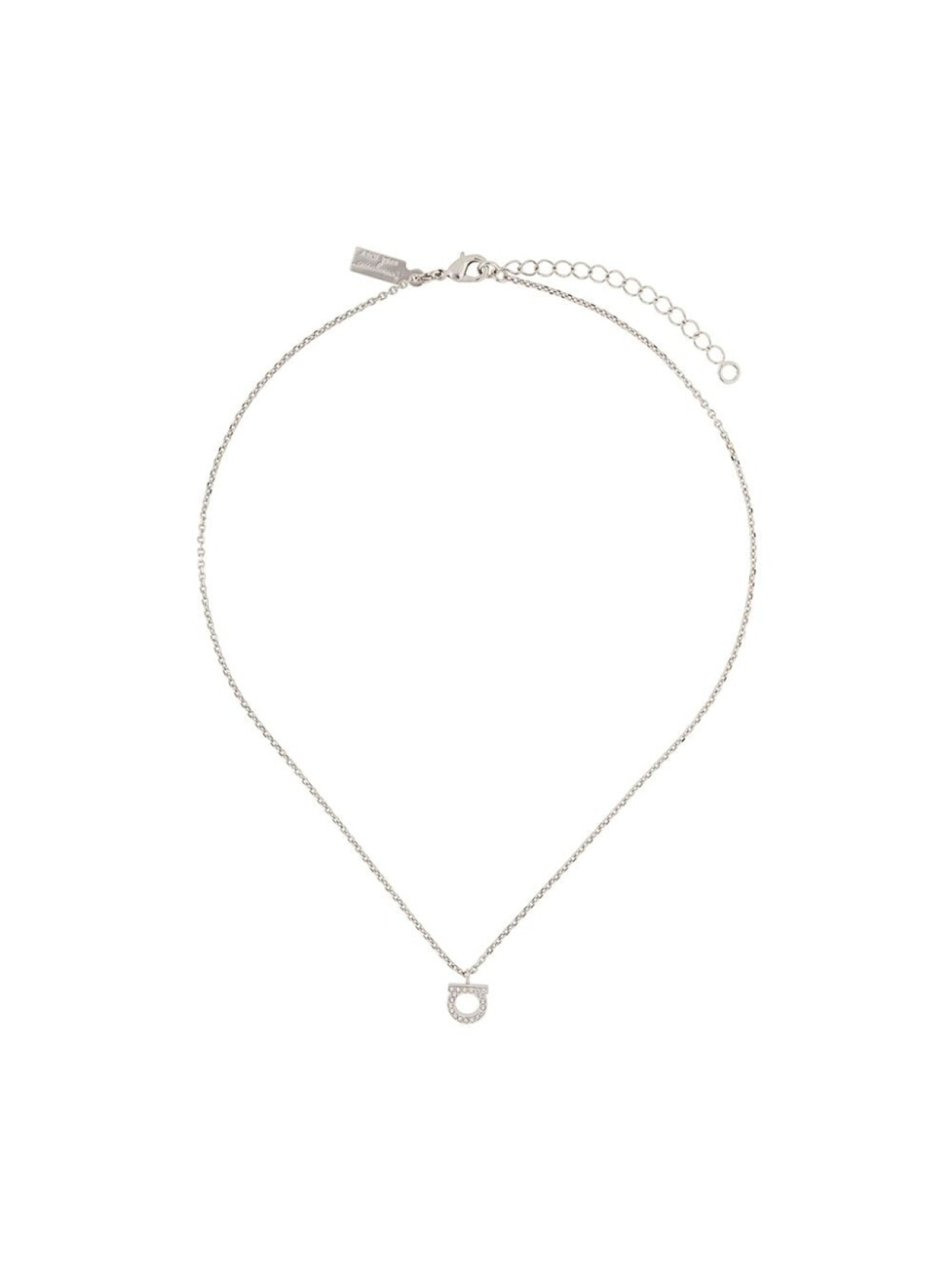 

Колье с кулоном Gancio Ferragamo, серебряный