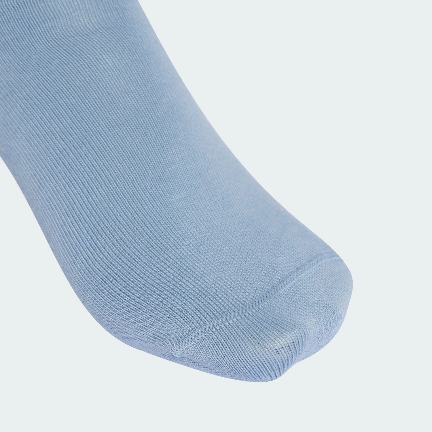 Носки Adidas Originals 3-Stripes Crew 3 Pairs в цветах: морской синий небесно-голубой, белый и шерстяной белый — фото 4