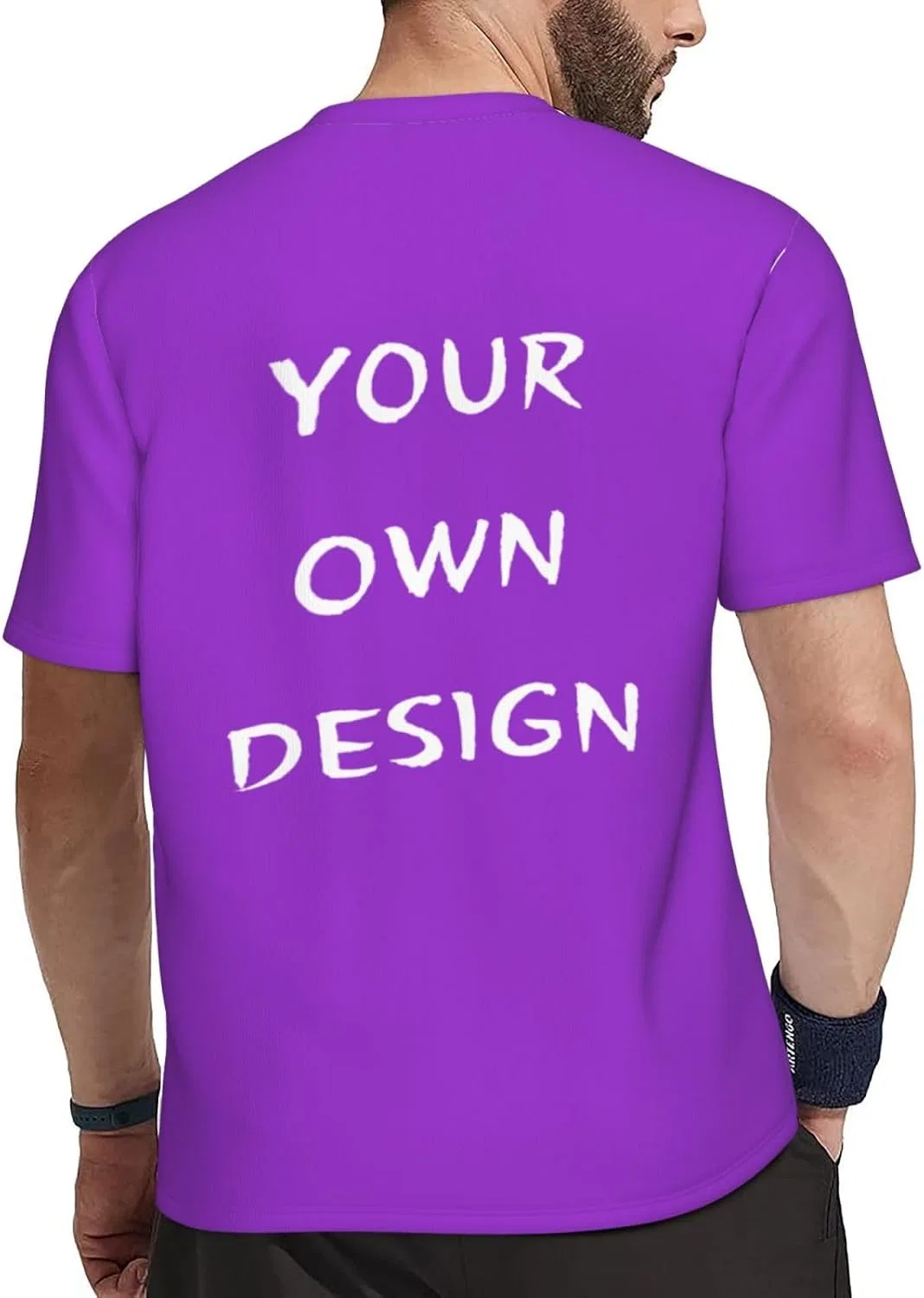 Футболка Active Shirts & Tees, Generic, Dark Orchid — фото 2