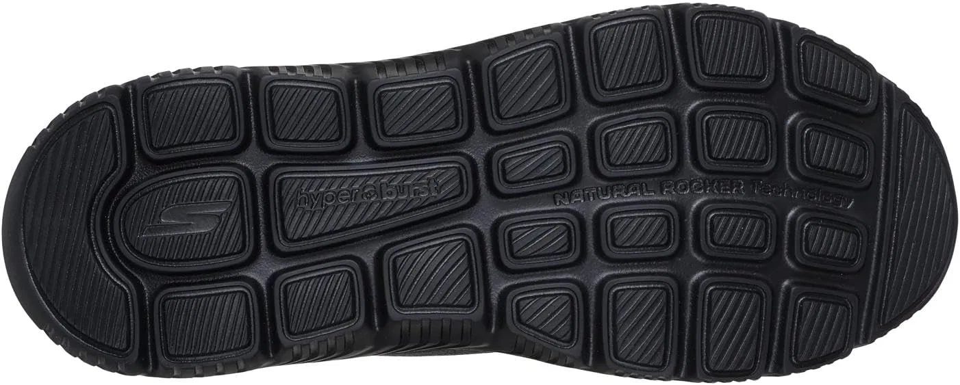 Мужские кроссовки Skechers Go Walk Max Cushioning Hyper Burst Zoltar, Black Textile Trim — фото 2