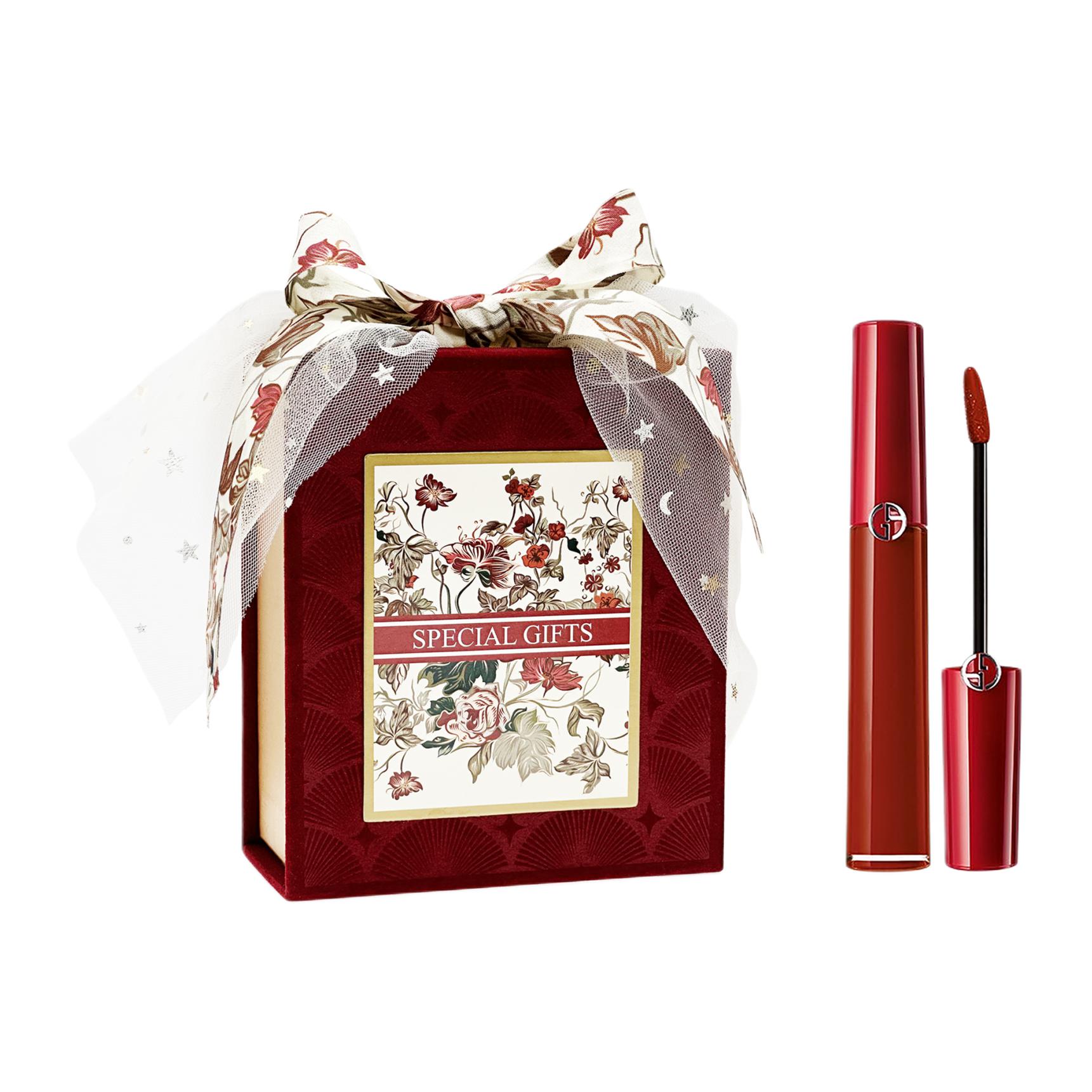 

GIORGIO ARMANI AMANI Redtube Luxury Star губной блеск матовый с шиммером бархатная текстура стойкий эффект nude макияжа 6,5г