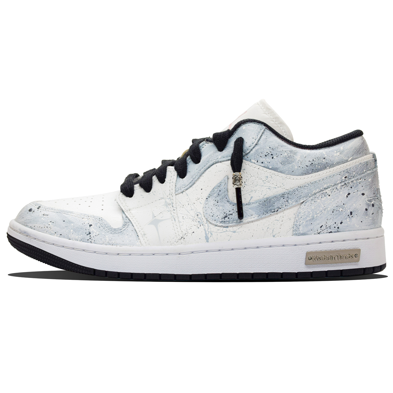 

Air 1 Sun Island Manufacturing, Starry Night Drawing Универсальные износостойкие низкие Jordan, светло синий