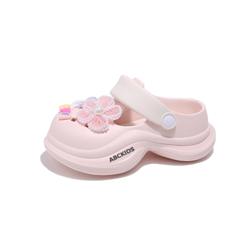 

Нескользящие, износостойкие, легкие, амортизирующие, низкие детские тапочки ABC KIDS, розовый