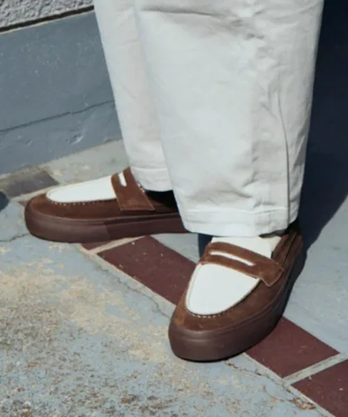 Мужские и женские слипоны STANCLAN PENNY Suede Blown X Off white