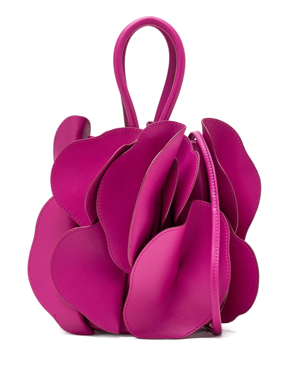 

Сумка-сэтчел из кожи с цветочным узором FARM Rio, розовый