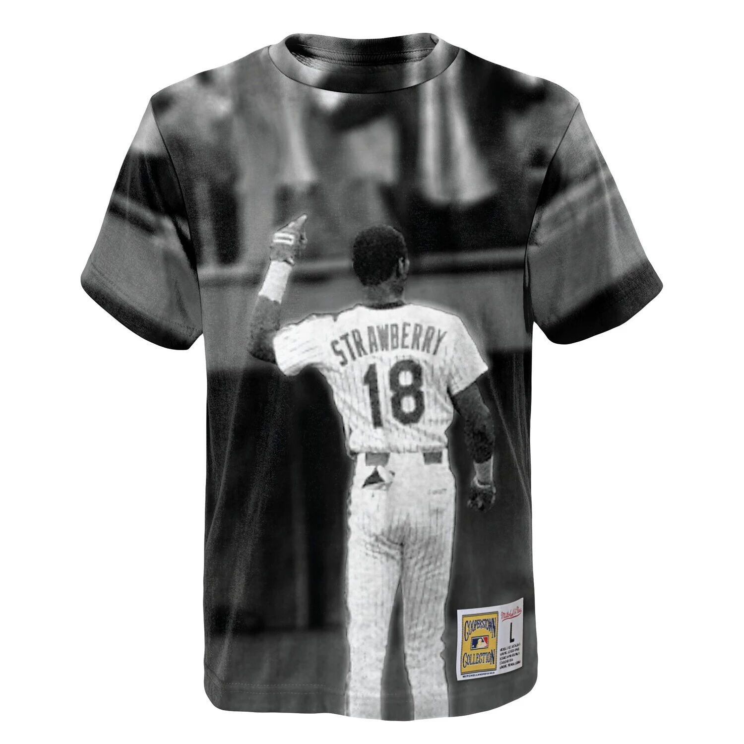Молодежная футболка Mitchell & Ness Darryl Strawberry White New York Mets с сублимированной футболкой для игрока Unbranded — фото 2