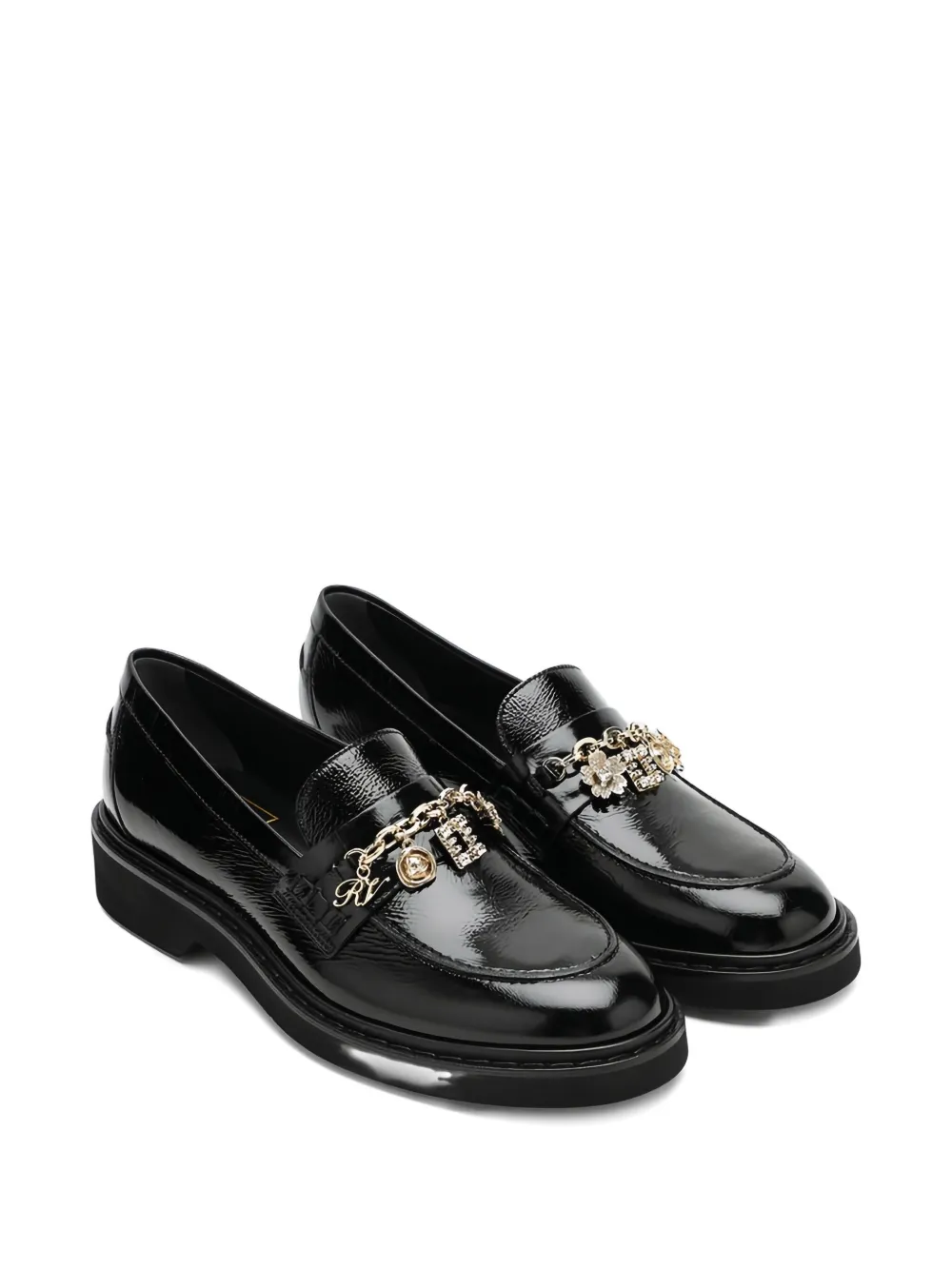 Лоферы Viv' Rangers с цепочным декором Roger Vivier, черный — фото 2