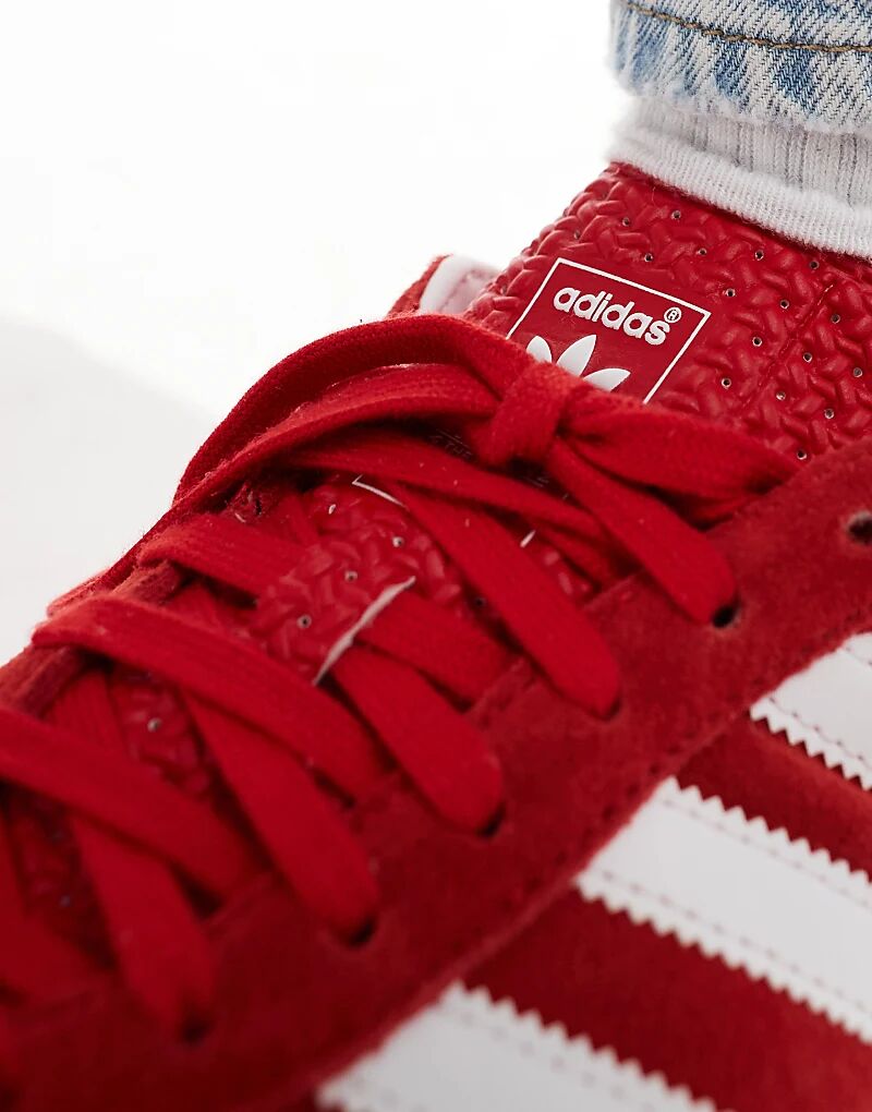 Кроссовки Gazelle Indoor красного цвета adidas Originals — фото 4