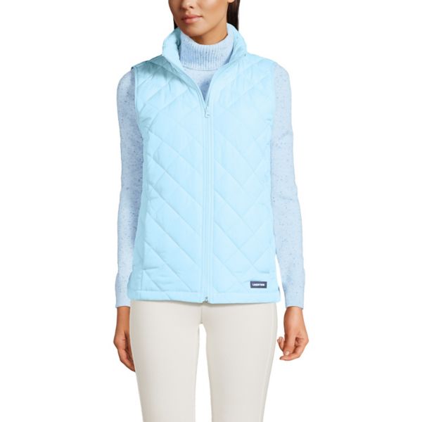 

Маленький утепленный жилет Lands' End, цвет subtle blue