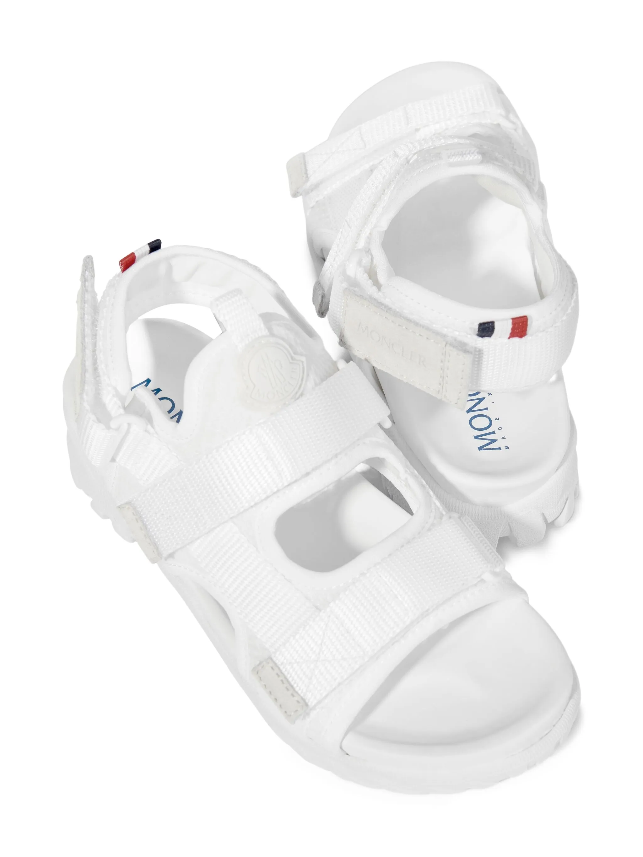 Сандалии Petit Trailgrip Vela на платформе Moncler Enfant, белый — фото 3