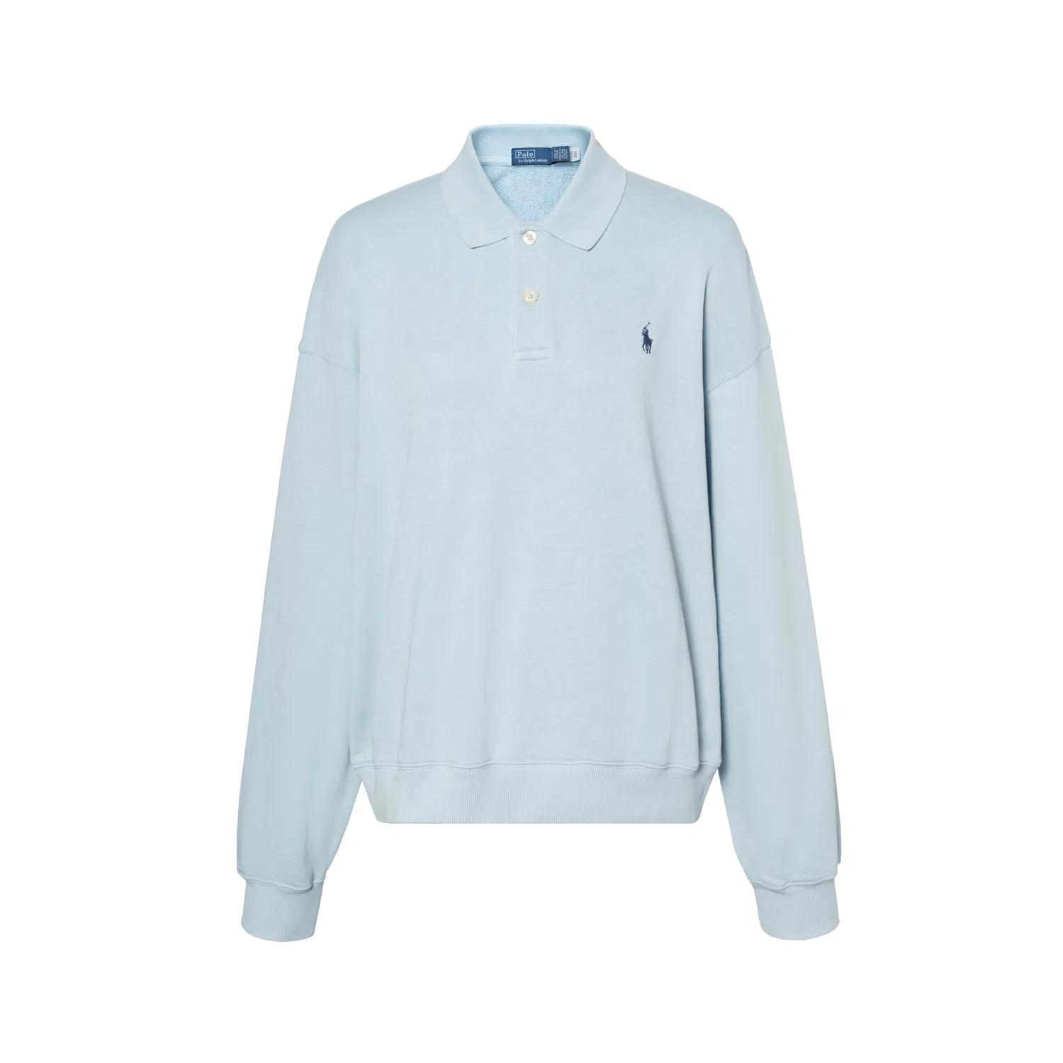 Лонгслив-поло с вышитым логотипом Polo Ralph Lauren, High Mountain Blue