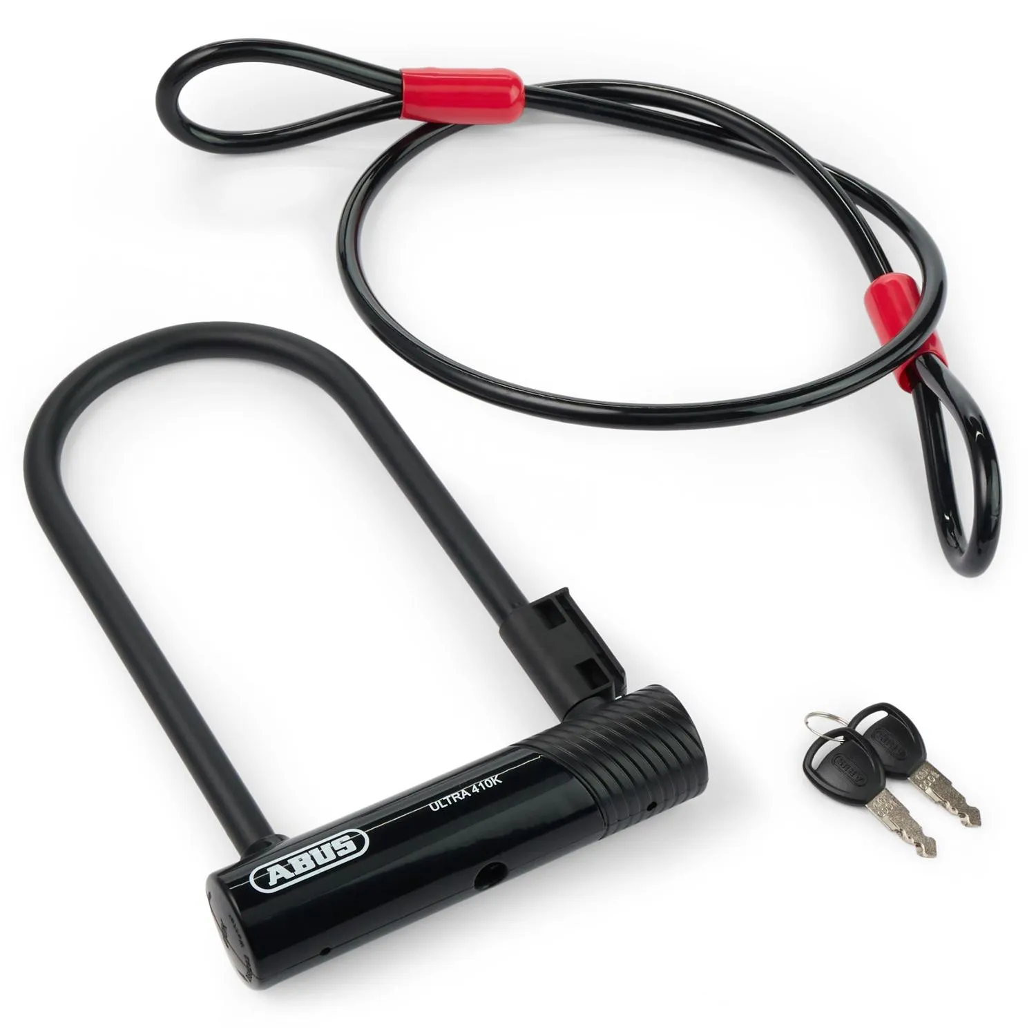 

Ультра 410K U-образный замок с тросом COBRA ABUS, Black