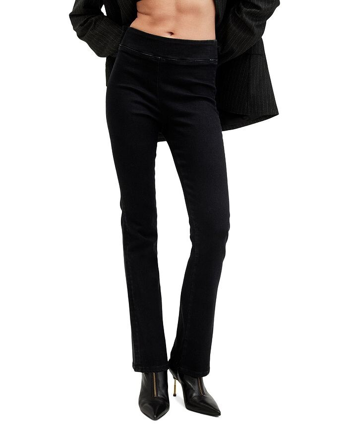 

Черные джинсы без застежки с высокой посадкой ALLSAINTS Dani Sizeme, черный