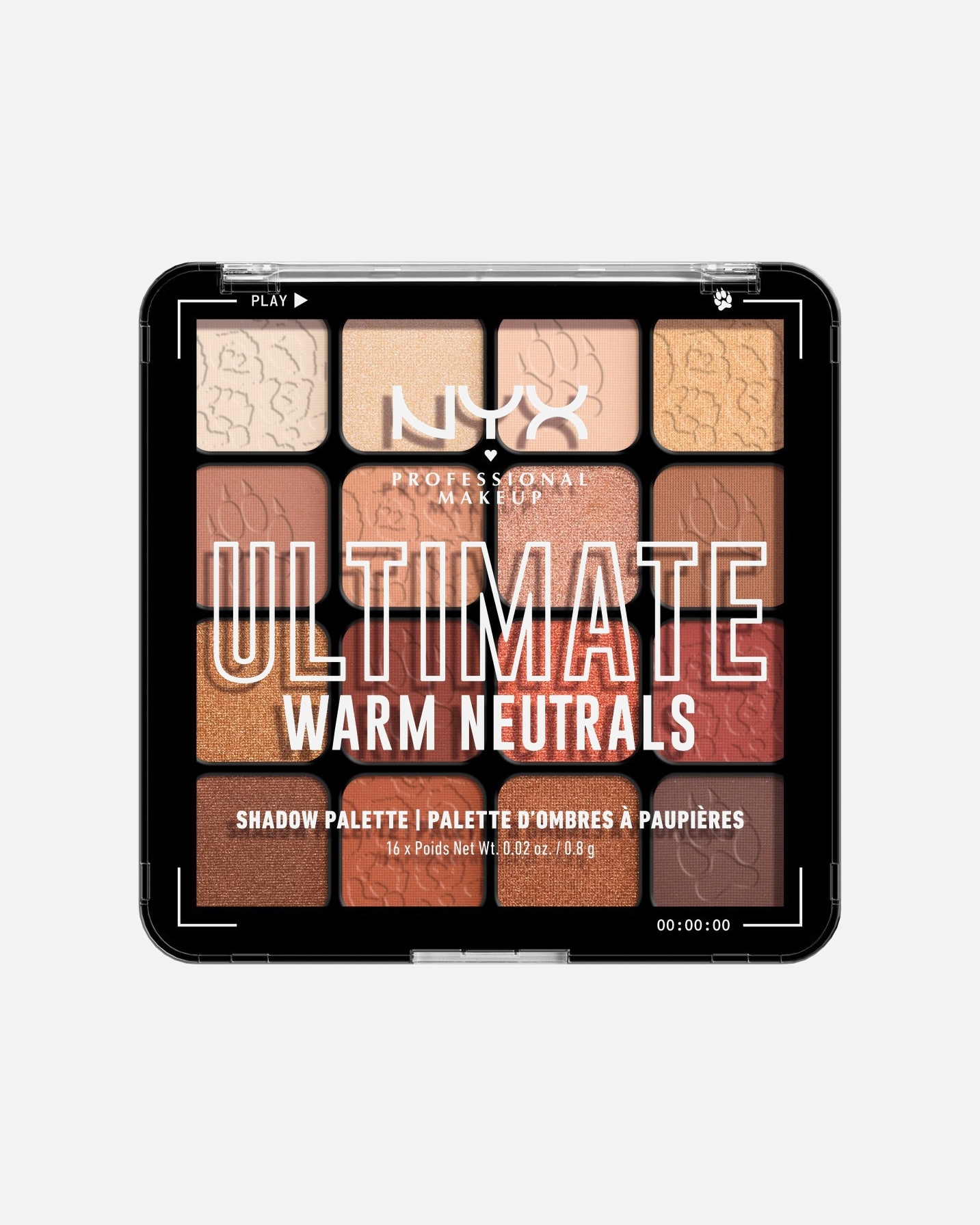 

Тени для глаз, палетка Nyx Professional Makeup, 12.8 g, 12.8 гр