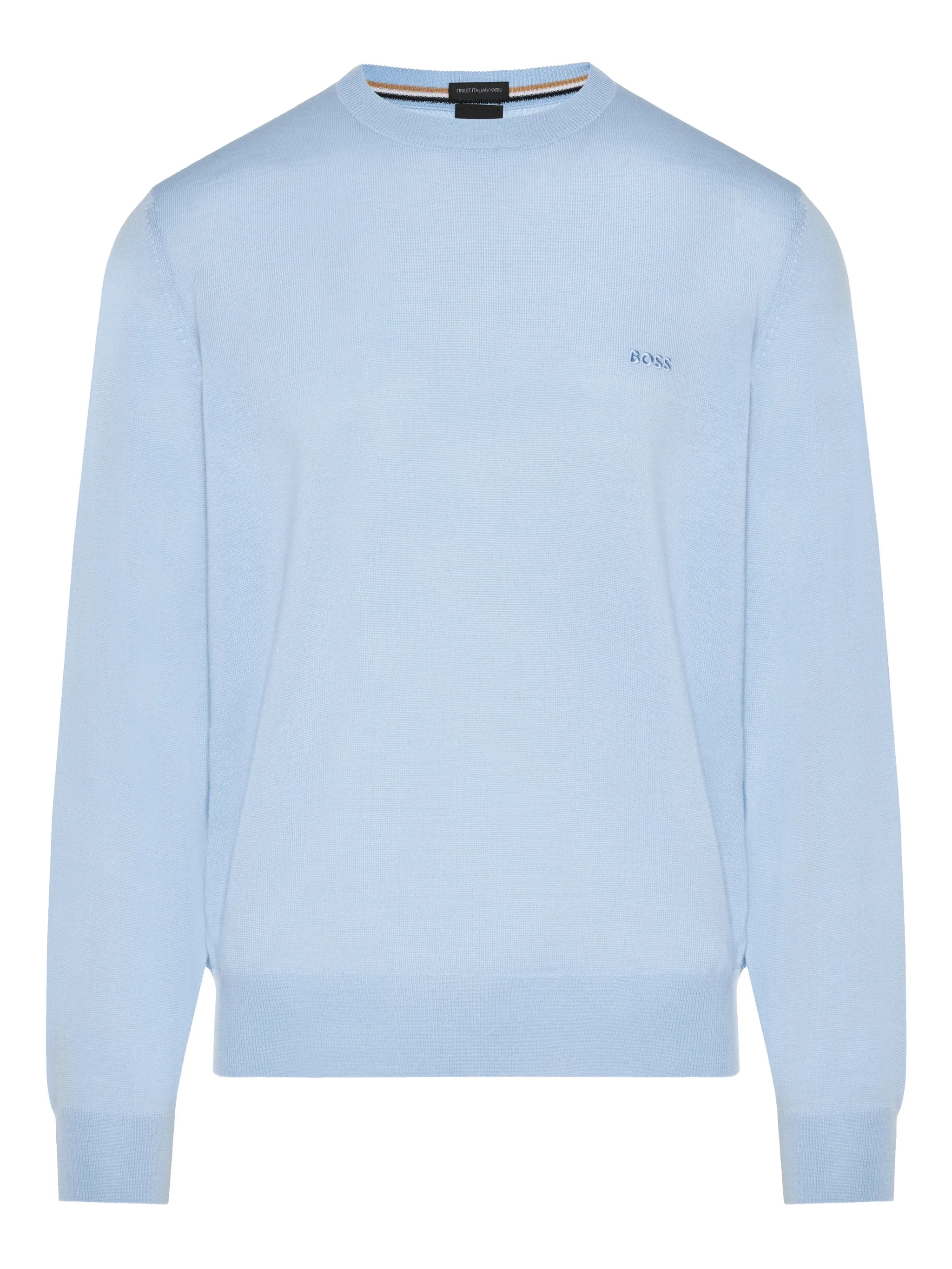 

Свитер с вышитым логотипом Boss, синий