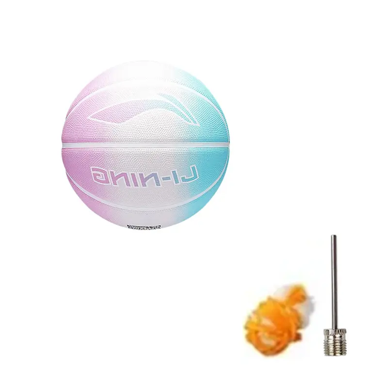 

LINING Резиновый баскетбольный мяч blue pink размер 5 7 тренировочный unisex china