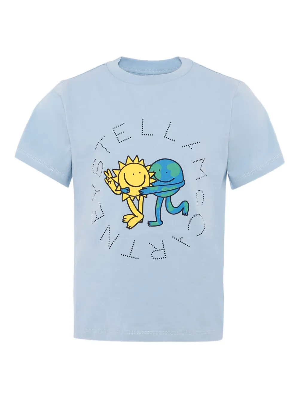 

Футболка с мультяшным принтом Stella McCartney Kids, синий