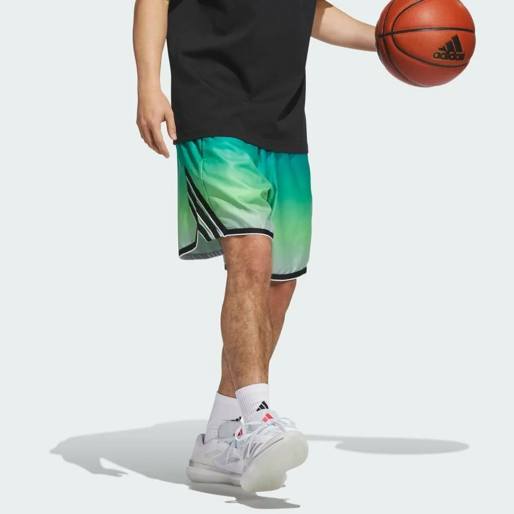 Шорты Adidas Crazy Light AOP, цвет Green — фото 3
