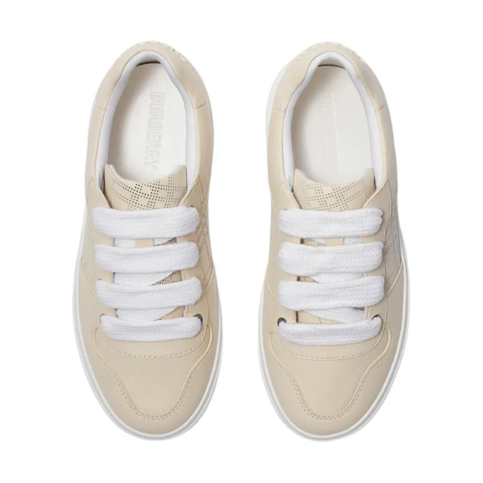 Детские скейтерские кроссовки low top light umber Burberry, Original Shoe Box Included — фото 4