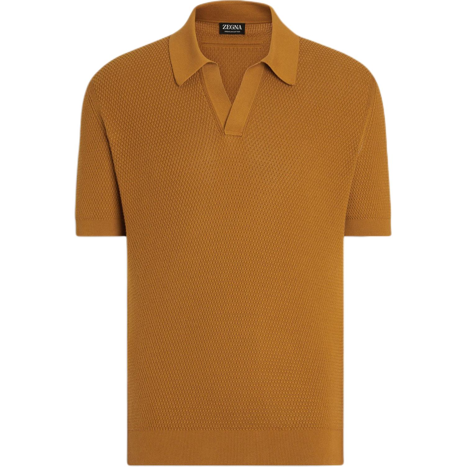 

Zegna Короткий рукав Вязаный Поло Ermenegildo Zegna, оранжевый