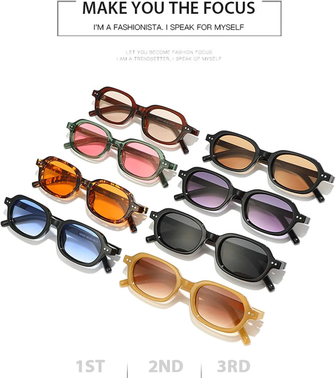 

Солнцезащитные очки Willochra маленькие овальные панк-стиль для женщин, ретро квадратные, UV400 для мужчин, модные градиентные, популярные с заклепками, C5